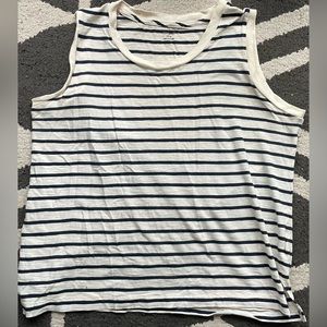 Madewell Sleeveless Striped Tissue Tank